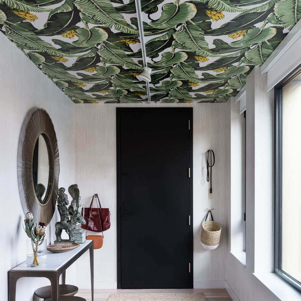 How To Create Statement Ceiling With Wallpapers